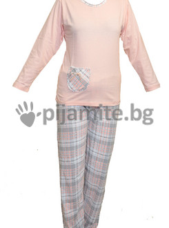 Дамска пижама - дълъг ръкав 11114  